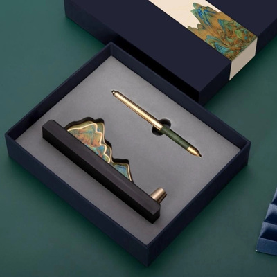 國風文創千里江山筆座兩件套